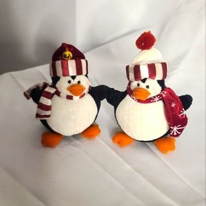 Christmas Penguins Dressed For Winter!